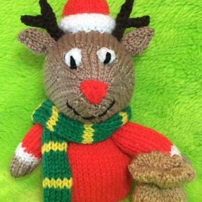 Rodney Christmas Reindeer - knitting pattern