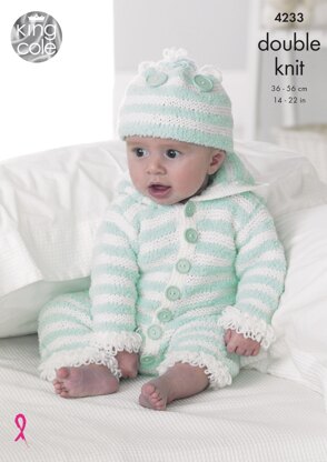 Baby Set in King Cole DK - 4233 - Downloadable PDF