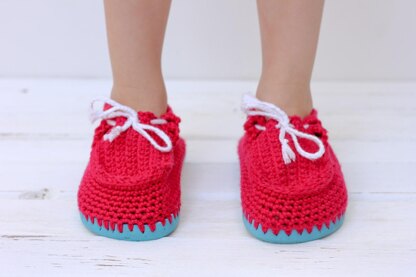 Toddler Boat Shoes with Flip Flop Soles