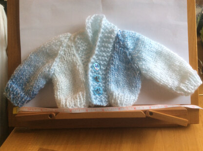 Micro Preemie- 3 month Classic round and V neck cardigan