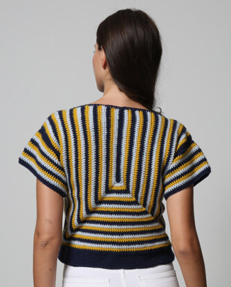 Agneta Top - Crochet Pattern For Women in MillaMia Naturally Soft Aran