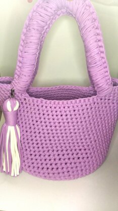 Crochet Purple Bag