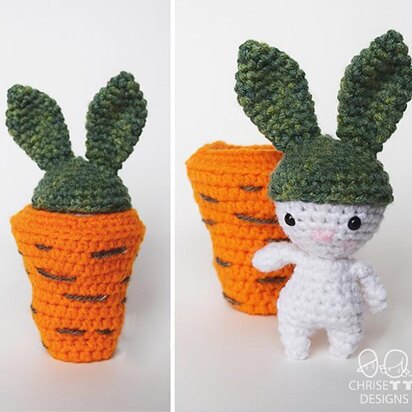 Beanie the Easter Bunny with Carrot