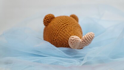 Seal bear amigurumi crochet doll