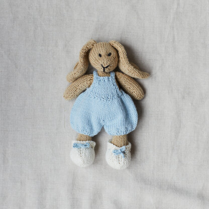Baby Bunny Rabbit - Toy Knitting Pattern for Kids in Debbie Bliss Baby Cashmerino