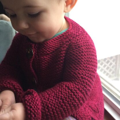 Knitting School Dropout Greenfield Baby Cardigan PDF