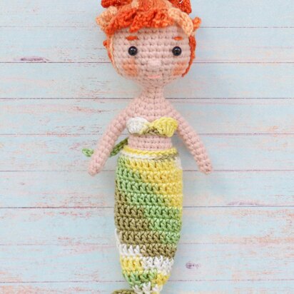 Crocheted Little Mermaid doll