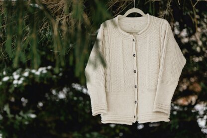 Classic Gansey Cardigan Knitting pattern by Beth Brown Reinsel