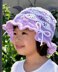 Purple Wave Cotton Sun Hat