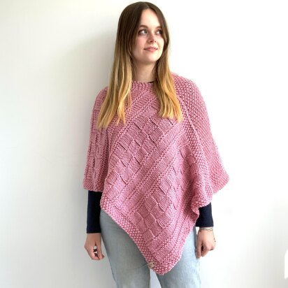 “Ava” Poncho - knitting pattern