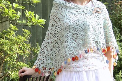 Dancing Flowers Shawl