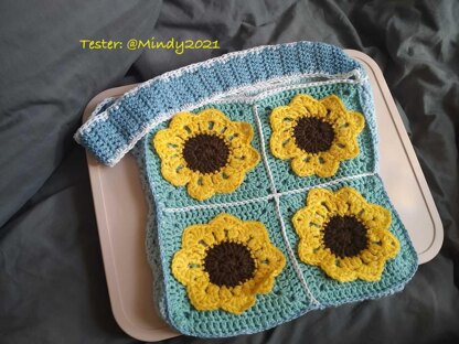 3D Sunflower Tote Bag