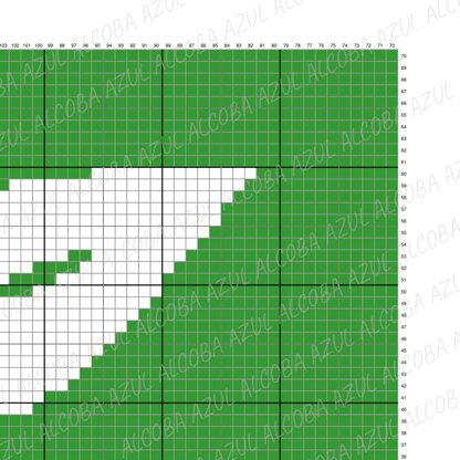 Vegan Power Throw C2C Diagonal Crochet Pattern Plant-based Graphgan