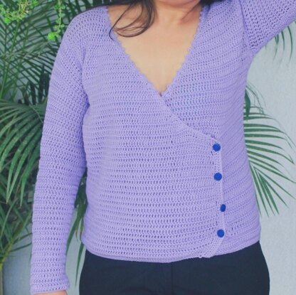 The purple wrap top