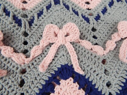 Wrapped in Ribbon Chevron Blanket