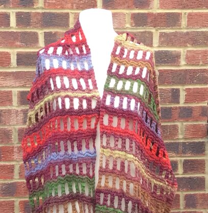 Easy Noro Ladder Shawl