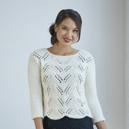 859 Kurrajong - Jumper Knitting Pattern for Women in Valley Yarns Berkshire Bulky