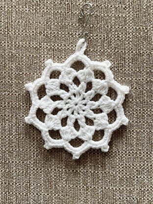 Ten Point Snowflake Ornament