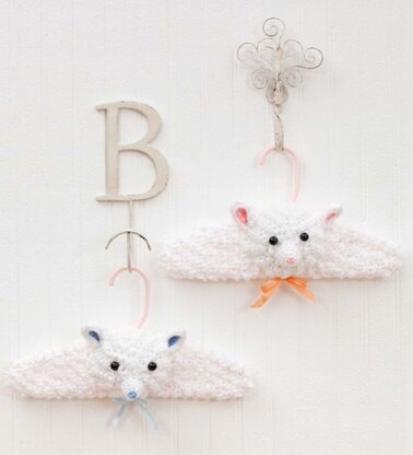 Little Lamb Hangers in Red Heart Soft Baby Steps Solids - LW3014