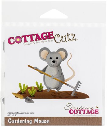 CottageCutz Dies - Gardening Mouse 4.2"X2.9"