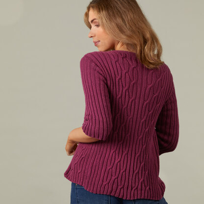 1346 Gardenia - Cardigan Knitting Pattern for Women in Valley Yarns Granville