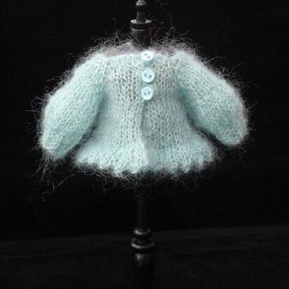 Blythe mohair puff sleeve Cardigan