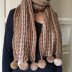 Easy Crochet Scarf Pattern for Women: Pom-Bomb Crochet Scarf