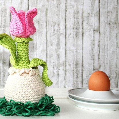 Tulip - Egg Sitter - Egg Cozy - Amigurumi