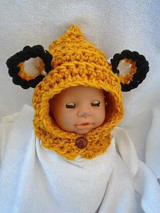 FR-CR Little Baby Fox Hood