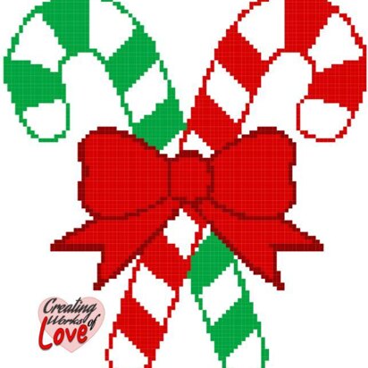 Candy Canes Stitch graphgan