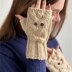 'Owl fingerless mitts' 2yrs to adult