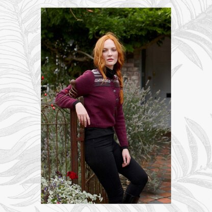 Charlotte Cardigan - Knitting Pattern For Women in Willow & Lark Ramble