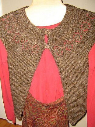 Leaf Yoke Cardi/Vest