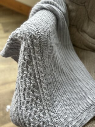 Gently Cabled Blanket