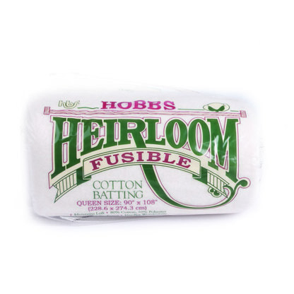 Hobbs Heirloom 80/20 Fusible Cotton Batting Queen 90x108