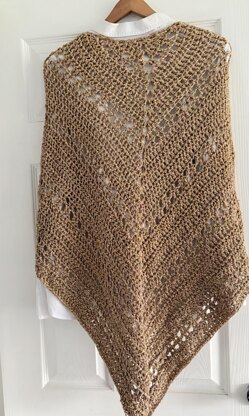 Golden Crochet Shawl