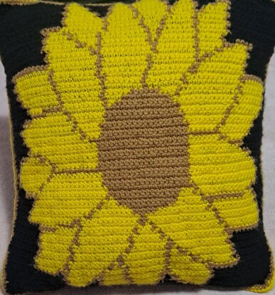 Sunflower Tapestry Crochet Pattern