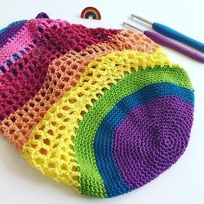 Rainbow market bag