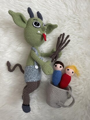 Krampus amigurumi doll