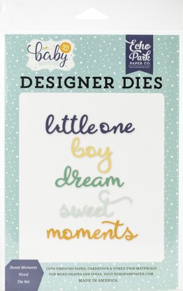 Echo Park Paper Echo Park Dies - Sweet Moments Words