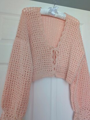 Crochet Cottage Bolero Cardigan Pattern