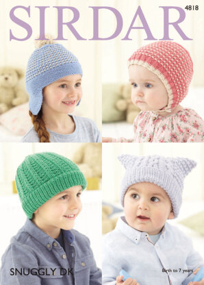 Hats in Sirdar Snuggly DK - 4818 - Downloadable PDF