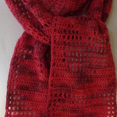 Heart2heart crochet scarf