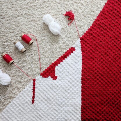 Canada Flag C2C Blanket