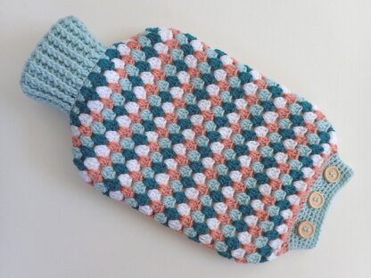 Cozy Stripes Hot Water Bottle Cover