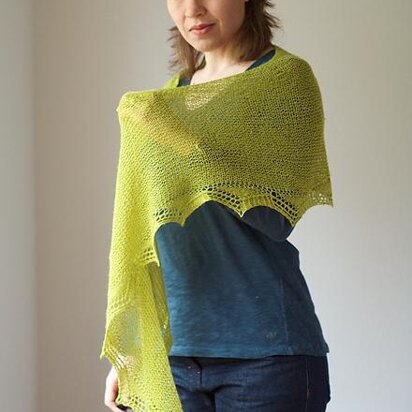 Green Light Shawl - knitting pattern