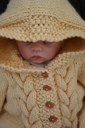 Crochet baby bunting online pattern