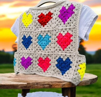 True Love Crochet Waistcoat