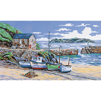 Anchor Mullion Cove - Cornwall Needlepoint Kit - 25.5 x 43cm