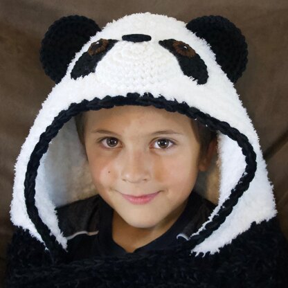 Panda & Teddy Bear Hooded Blanket